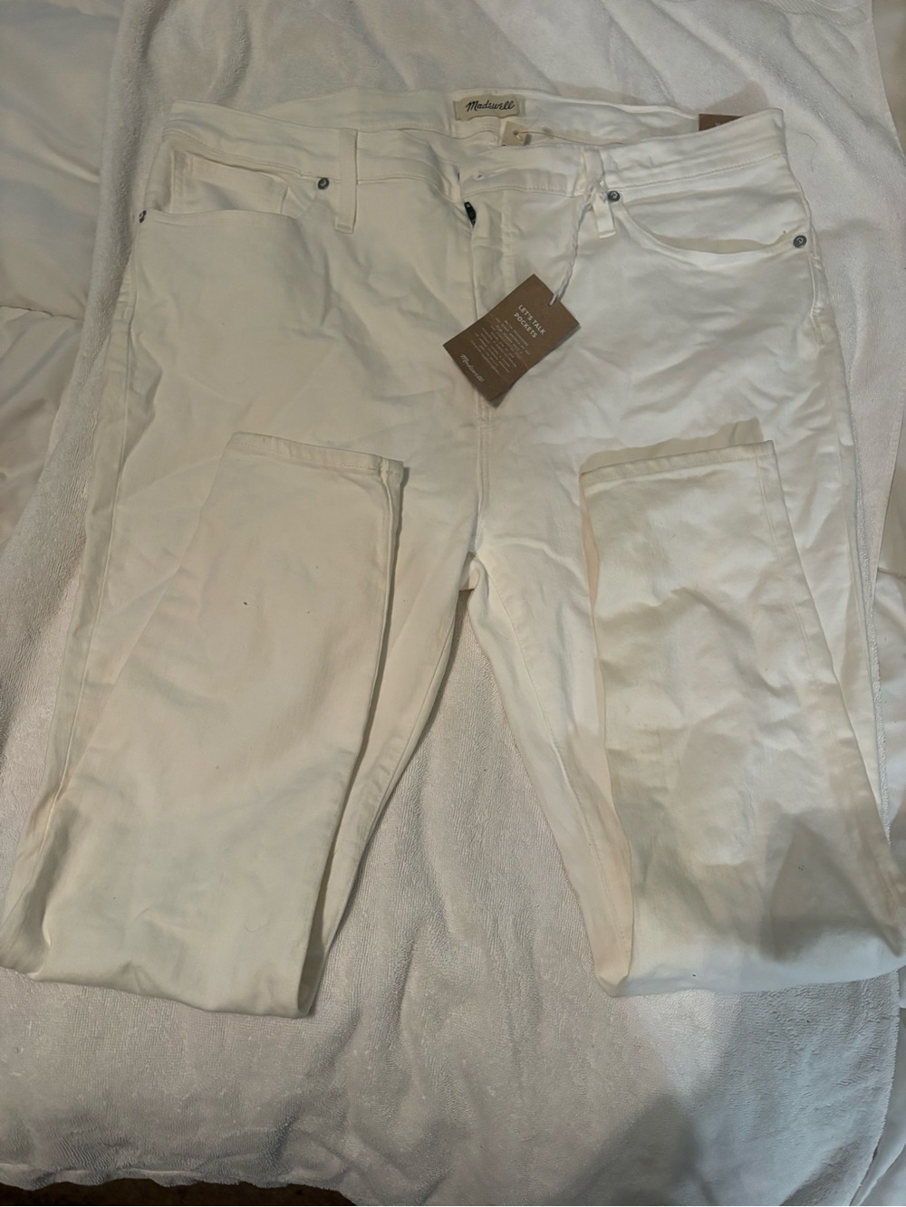 NWT Madewell High-Rise Skinny Jeans in White